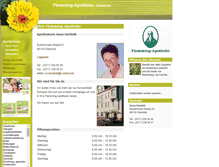 Tablet Screenshot of flemming-apotheke-chemnitz.de